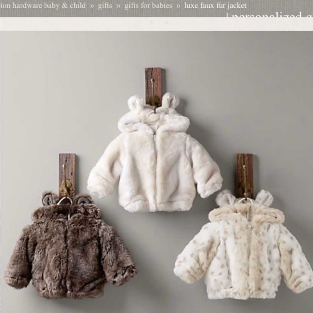 Restoration Hardware Baby & Child Faux Fur Coat